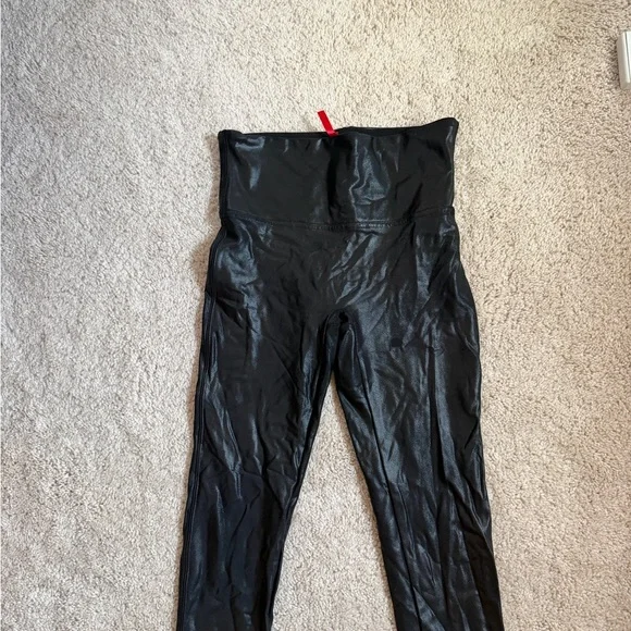 Spanx Faux Leather Leggings - Black - Picture 3 of 6
